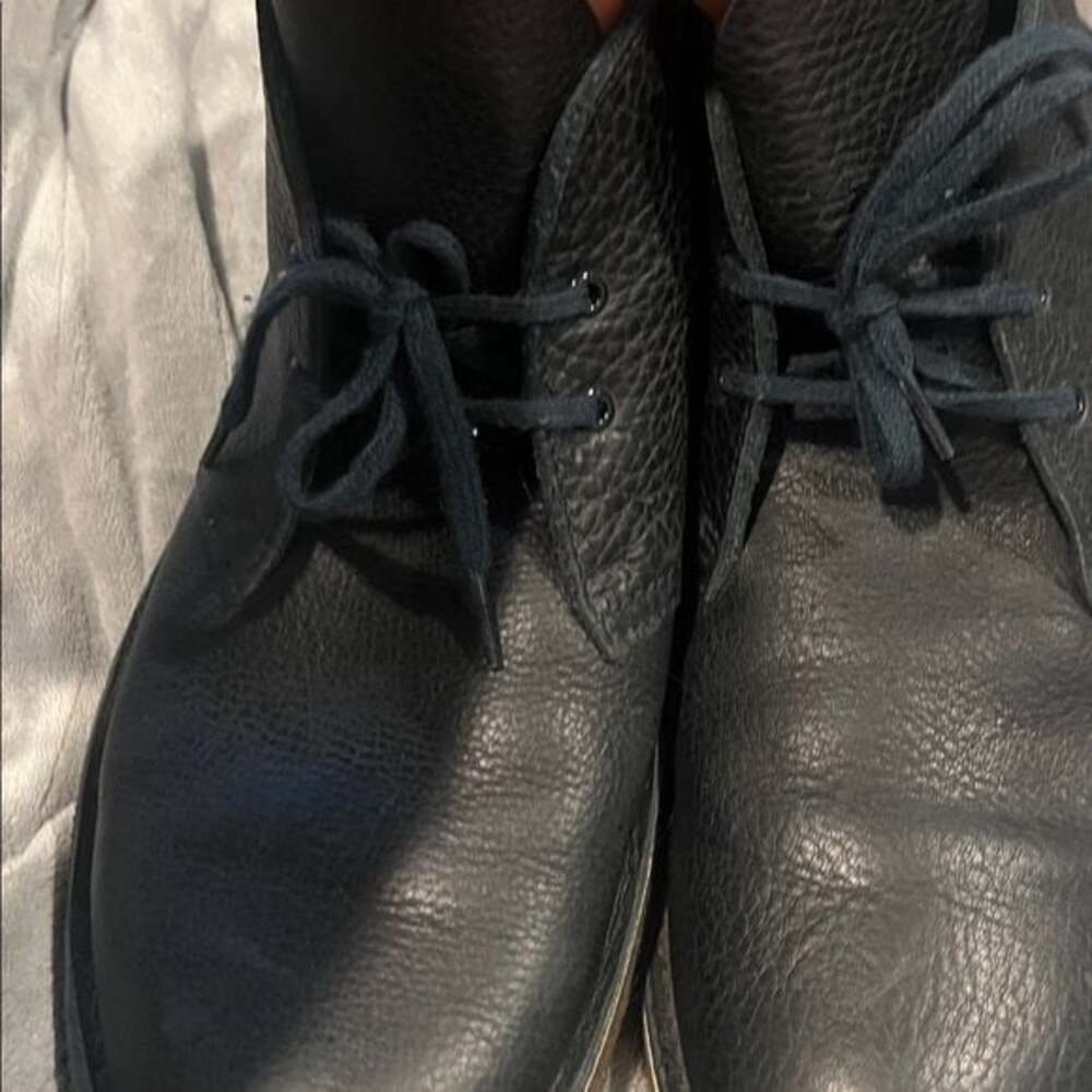CLARKS DESERT BOOT - NAVY LEATHER 11.5 - Picture 7 of 7